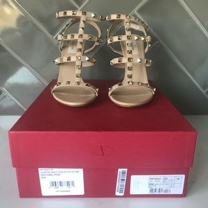 Valentino Ankle Strap Rockstud Sandal